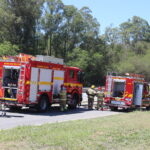 Simulado dos Bombeiros testa resposta a acidente com produtos perigosos na MG-050, em Divinópolis